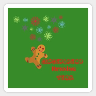 Cute Gingerbread Running Magnet